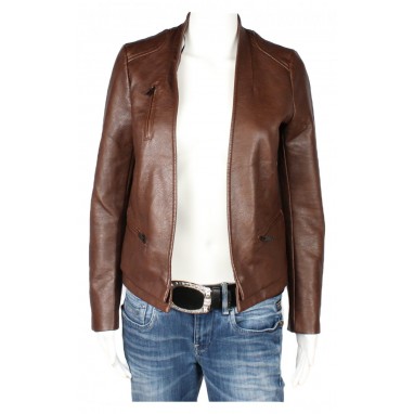 Дамско кожено яке Zara Basic