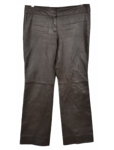 Дамски кожен панталон Mango