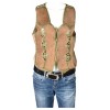 Красив дамски кожен елек